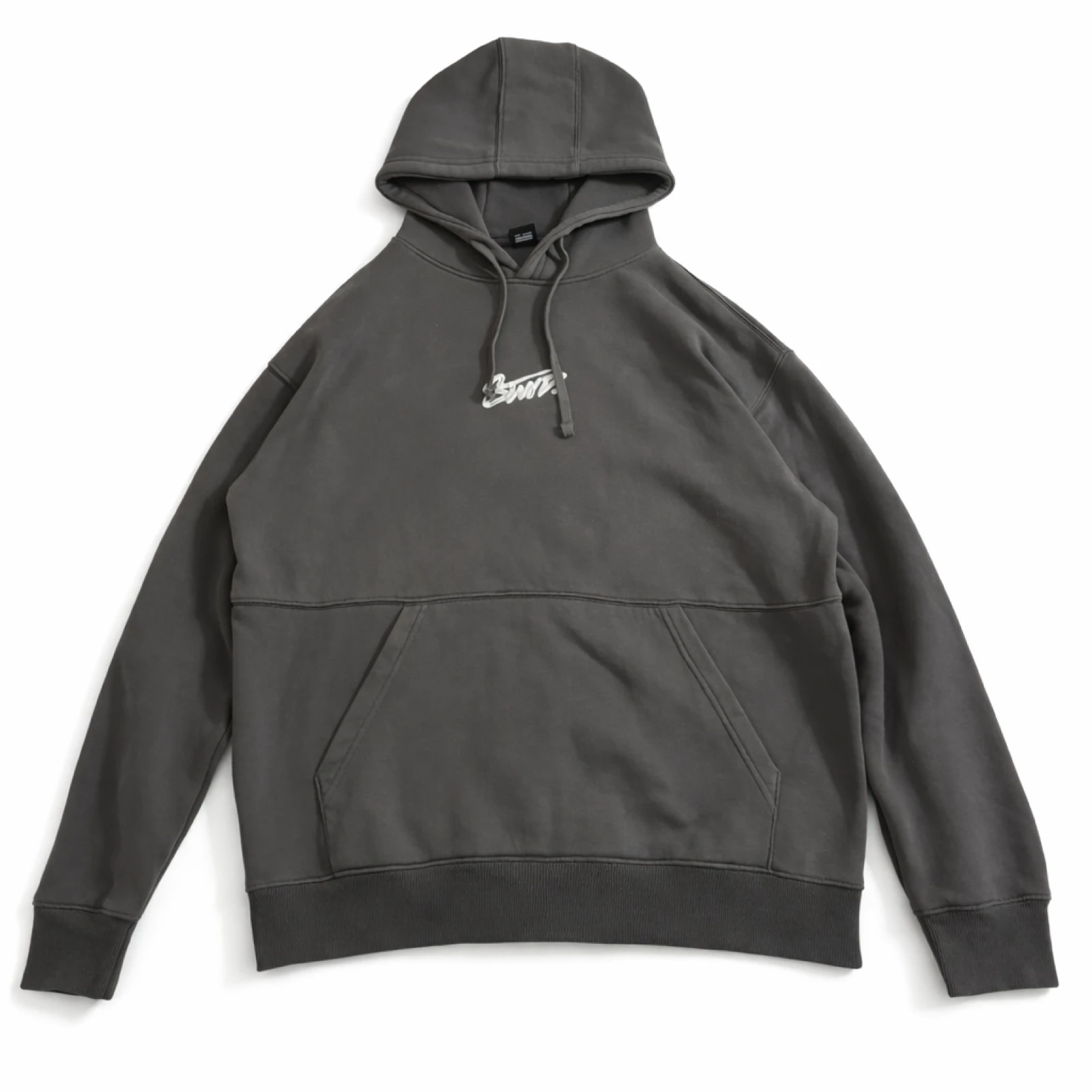 Pull&Bear STWD grey unisex sweatshirt size L streetwear style large logo – photo 2